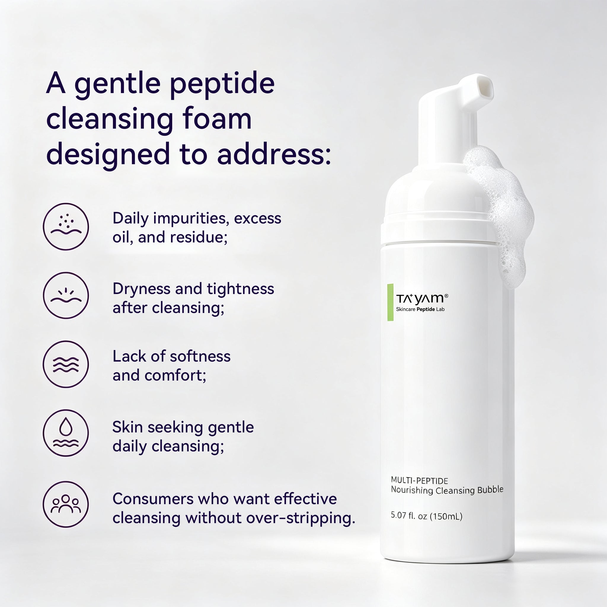 TAYAM Multi-Peptide Nourishing Cleansing Bubble