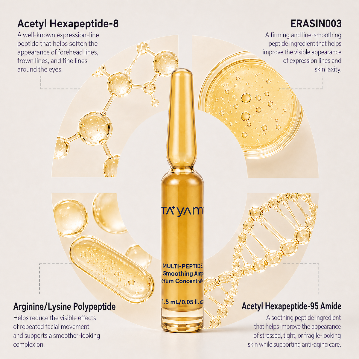 TAYAM Multi-Peptide Line-Smoothing Ampoule Serum