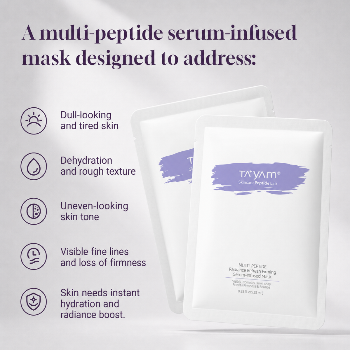TAYAM Multi-Peptide Radiance Refresh Firming Serum Mask