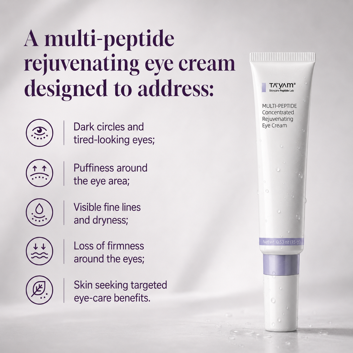 TAYAM Multi-Peptide Concentrated Rejuvenating Eye Cream