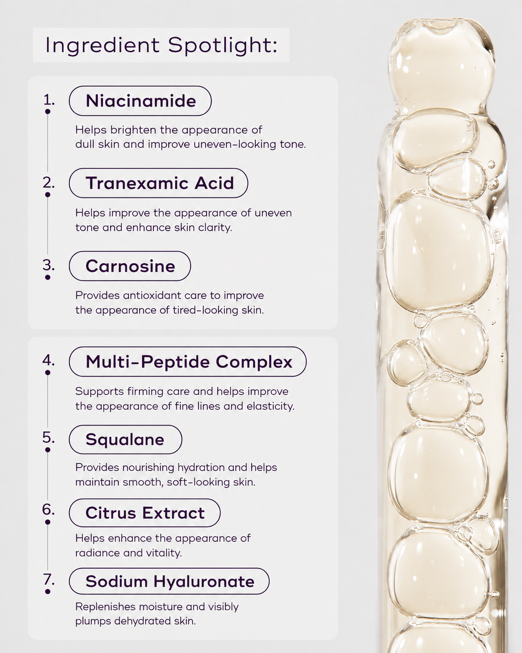 TAYAM advanced glow serum ingredient spotlight