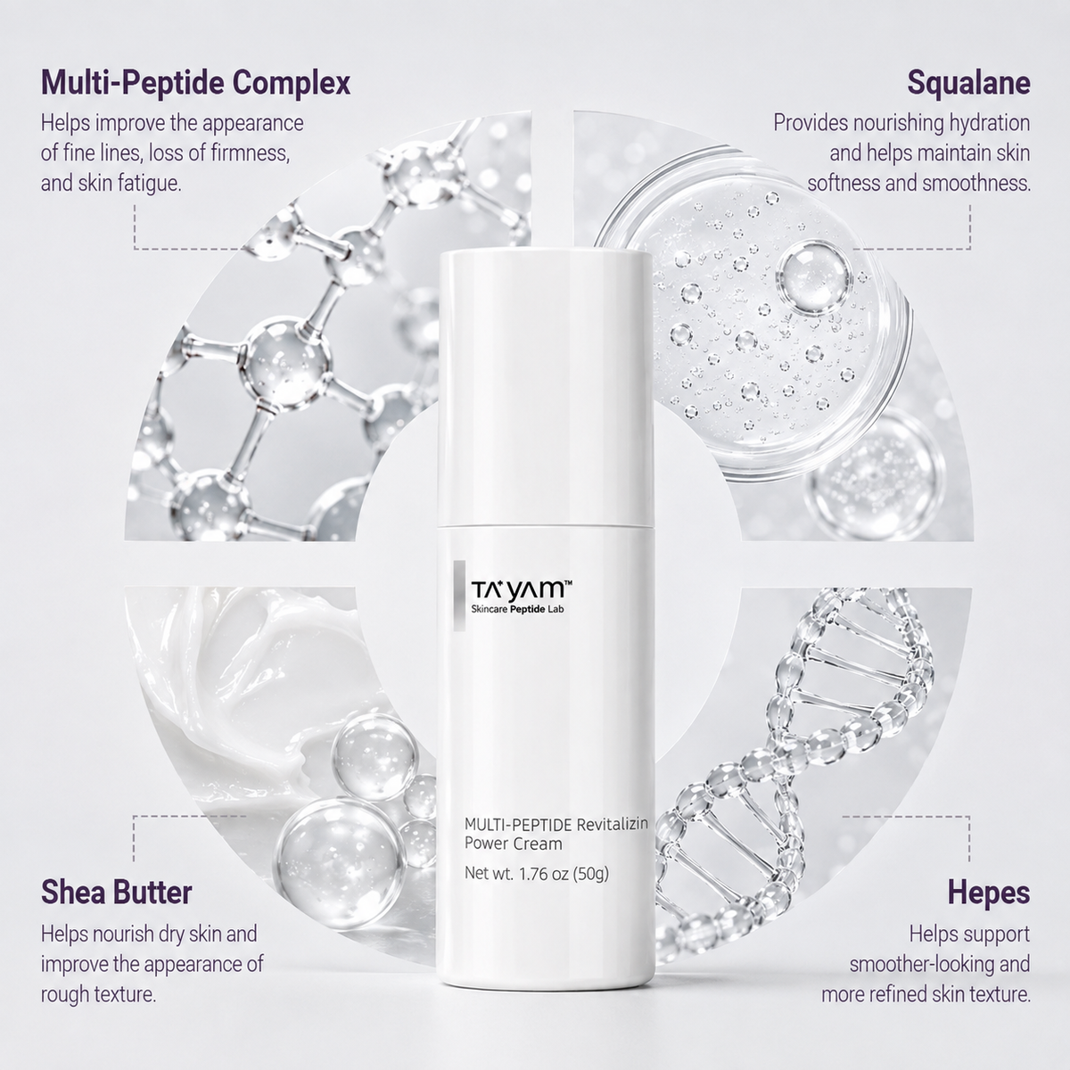 TAYAM revitalizing power cream ingredient overview